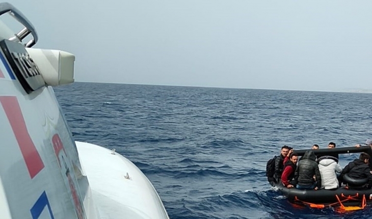 Can sallarındaki 18 düzensiz göçmen kurtarıldı