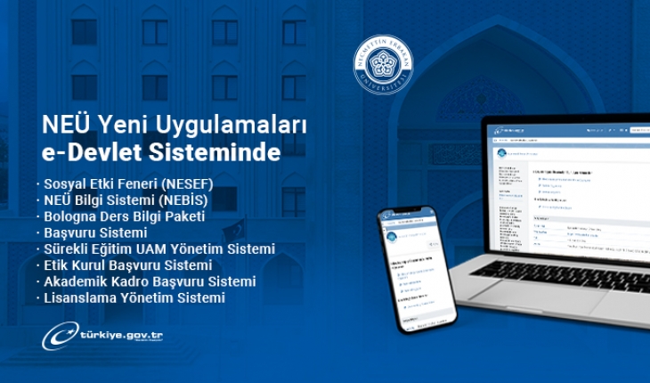 NEÜ’den e-Devlet’te yeni hizmet
