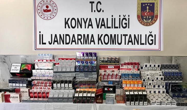 Konya’da 2 bin 763 paket kaçak sigara ele geçirildi