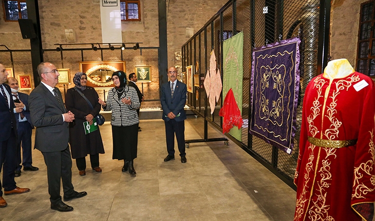 Tantavi’de Türk İşleme Sanatı Sim Sırma Sergisi açıldı