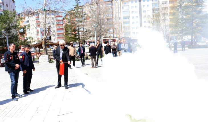 Seydişehir Belediyesi personeline yangın ve afet tatbikatı eğitimi