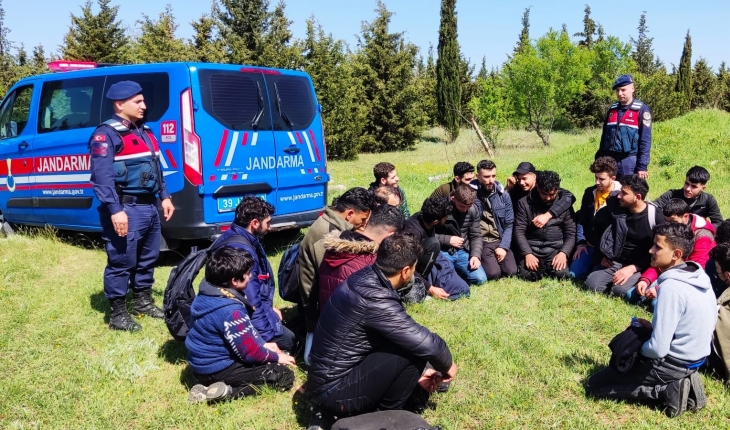 Kırklareli’nde 156 düzensiz göçmen yakalandı