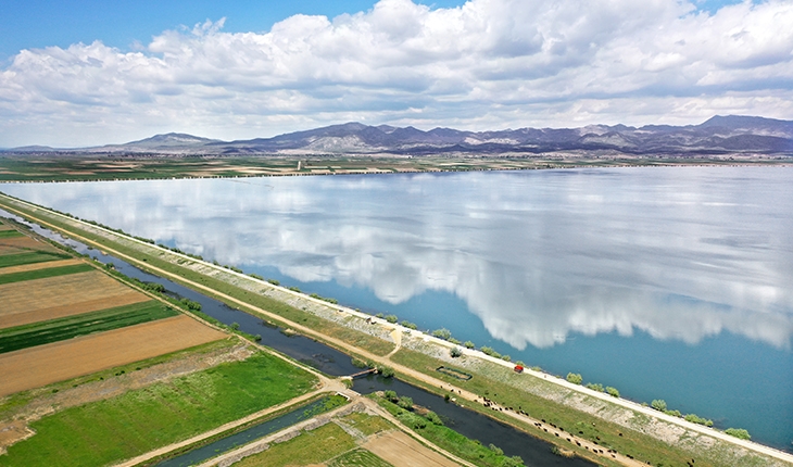Konya'daki Suğla Gölü yağmur ve kar sularıyla yeniden canlandı