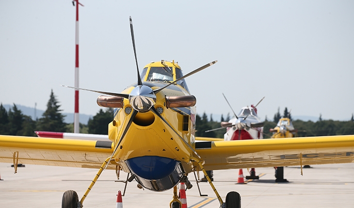 Yüksek manevra kabiliyetli yangın söndürme uçakları İzmir'e geldi