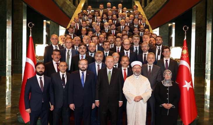 Cumhurbaşkanı Erdoğan, Diyanet İşleri Başkanlığı müşavir ve ataşelerini kabul etti