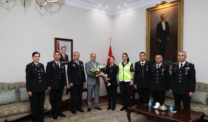 Jandarma Teşkilatı, 183. Yıldönümü nedeniyle Vali Özkan’ı ziyaret etti