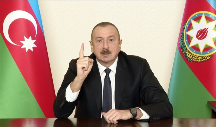 Aliyev'den, Karabağ için statü talep eden Ermenistan'a uyarı