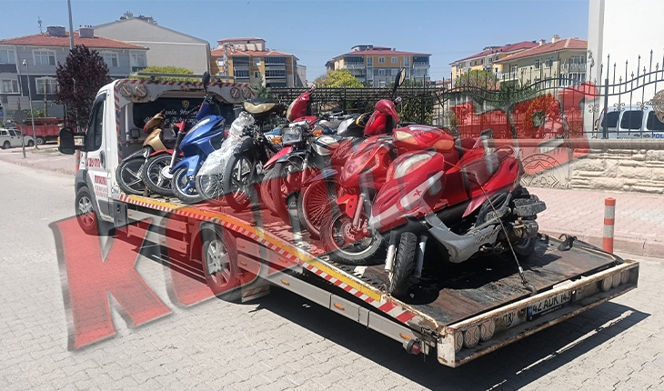 Konya’da motosiklet denetiminde sürücülere ceza yağdı
