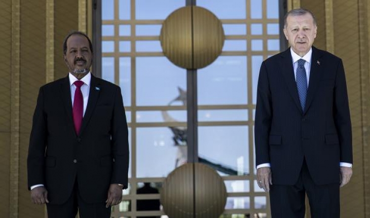 Somali Cumhurbaşkanı Hasan Şeyh Mahmud Ankara'da