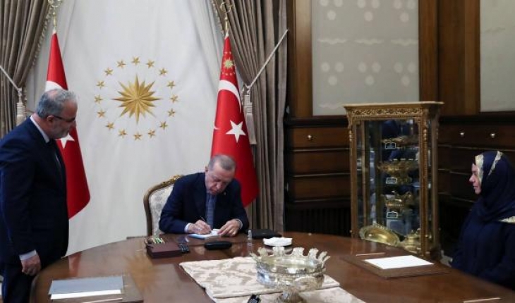 Cumhurbaşkanı Erdoğan'dan Diyanet Vakfı'na kurban bağışı