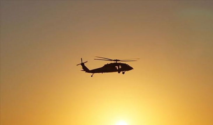 Sisam Adası’ndaki yangın söndürme çalışmalarına katılan helikopter düştü