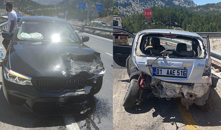 Konya’da iki otomobilin çarpıştı: 5 yaralı