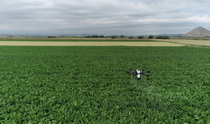 Ilgın Belediyesinden drone ile ücretsiz ilaçlama desteği
