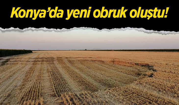 Konya'da yeni obruk oluştu!