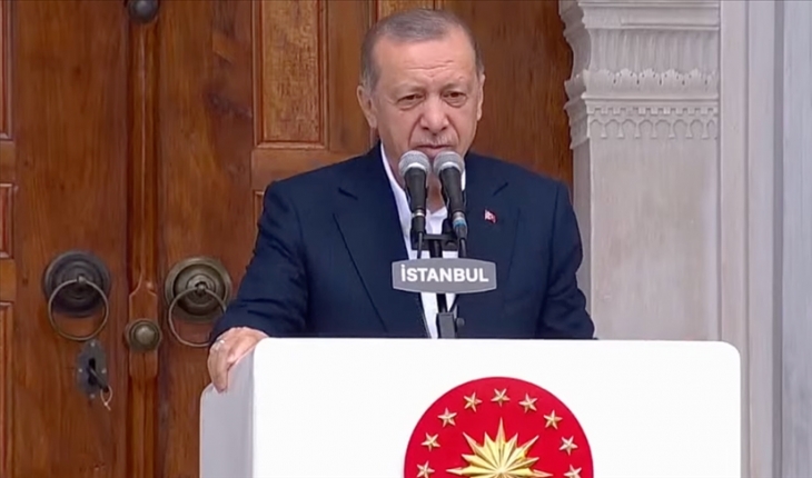 Cumhurbaşkanı Erdoğan, restorasyonu tamamlanan Ayazma Camii'ni açtı