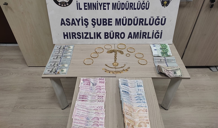 Girdikleri evden yaklaşık 250 bin lira değerinde hırsızlık yapan 5 kişi yakalandı