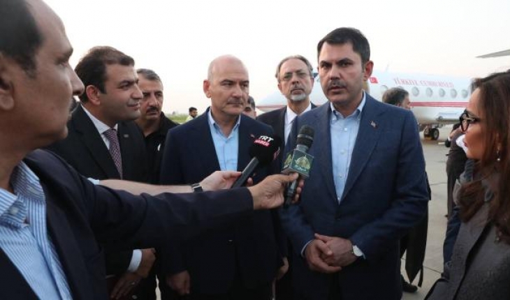 Bakanlar Soylu ve Kurum sel felaketinin yaşandığı Pakistan'da