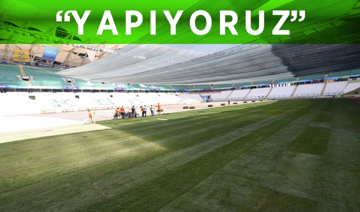 Başkan Altay, stadyum zemin çalışmalarını paylaştı: Yapıyoruz