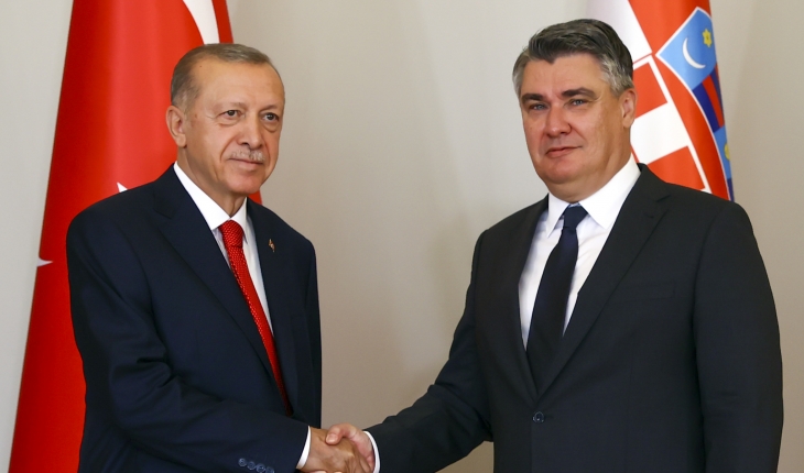 Cumhurbaşkanı Erdoğan, Hırvatistan Cumhurbaşkanı Milanovic'le görüştü