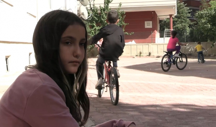 Bisikleti çalınan Elif’in gözyaşları