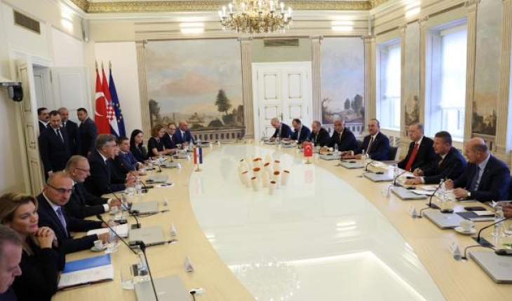 Cumhurbaşkanı Erdoğan, Hırvatistan Başbakanı'nı kabul etti