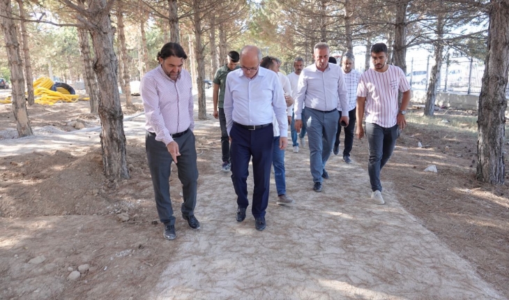 Okçu Millet Bahçesi’ndeki çalışmalarda son aşamaya gelindi