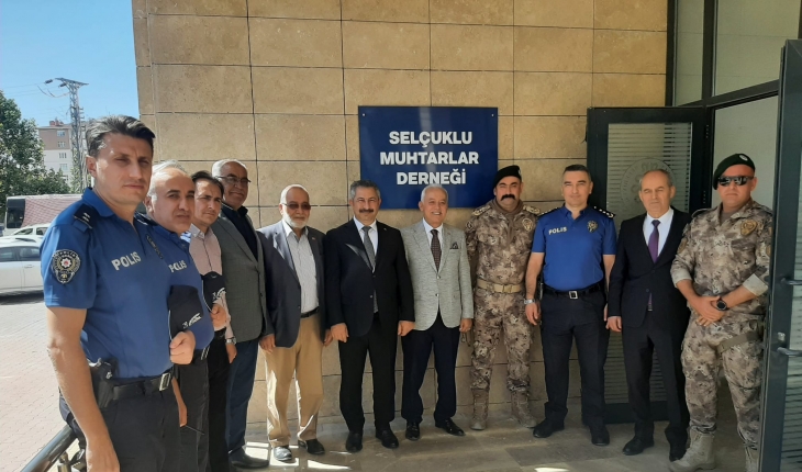 Engin Dinç ve Arif Özdemir’den Selçuklu Muhtarlar Derneği'ne ziyaret