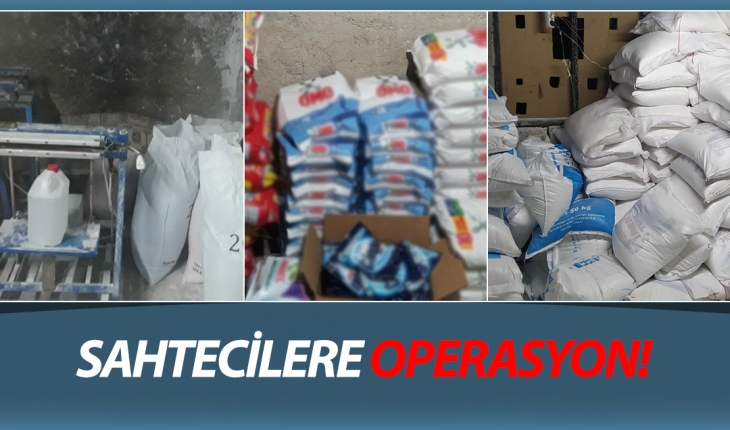 Konya'da sahte deterjan üretimini polis engelledi!