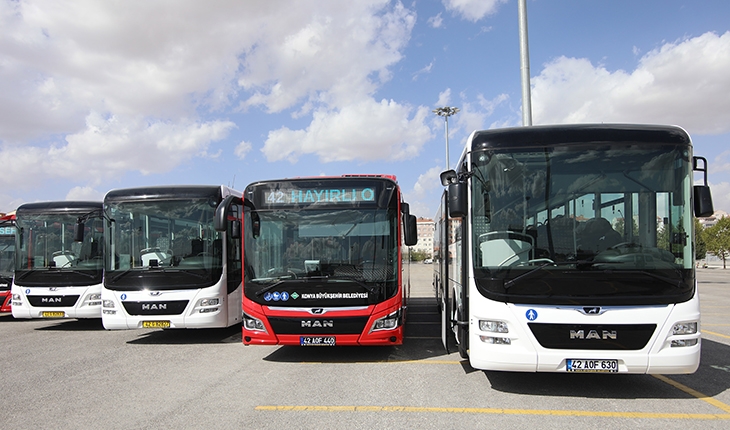 Konya’da toplu ulaşıma yeni otobüs! 28 tanesi daha teslim alındı