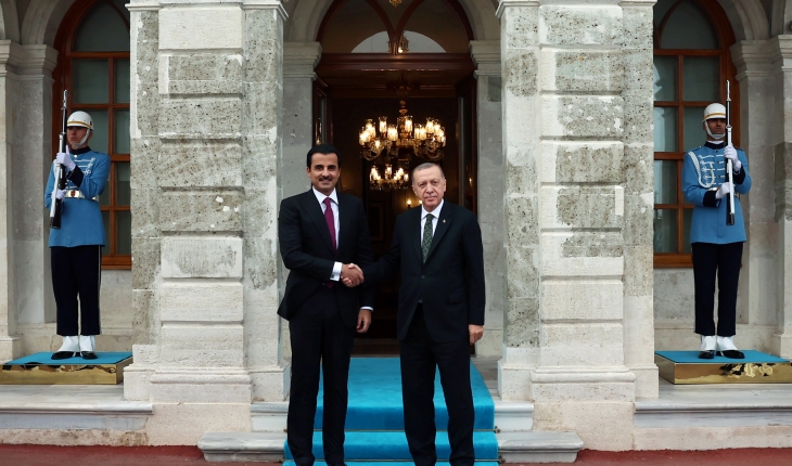 Cumhurbaşkanı Erdoğan, Katar Emiri Şeyh Temim ile görüştü