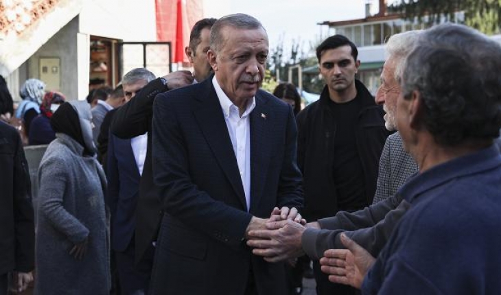Erdoğan'dan şehit madencinin ailesine taziye ziyareti