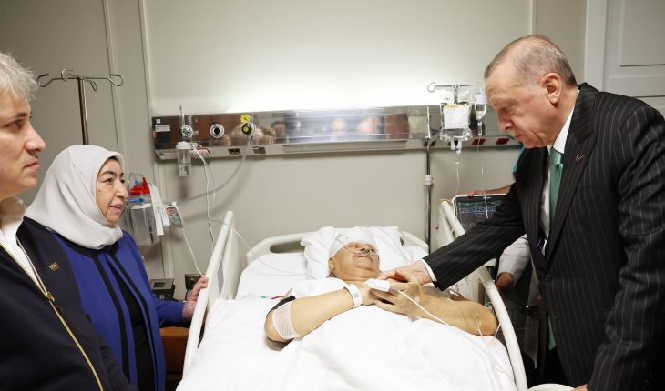 Cumhurbaşkanı Erdoğan, Binali Yıldırım’ı hastanede ziyaret etti