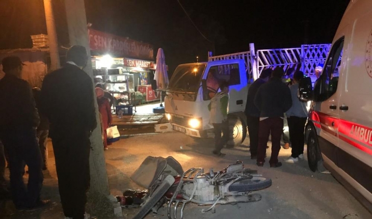 Konya’da kamyonet ile motosiklet çarpıştı: 2 yaralı