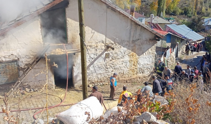 Konya’da evde çıkan yangın söndürüldü