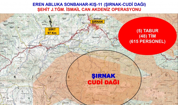"Eren Abluka Sonbahar-Kış-11 Operasyonu" başlatıldı