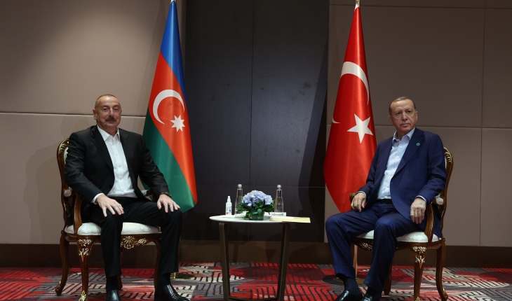 Cumhurbaşkanı Erdoğan, İlham Aliyev ile bir araya geldi