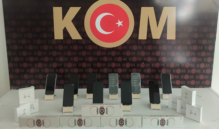 Konya’da çok sayıda kaçak cep telefonu ele geçirildi