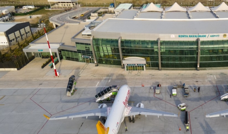  Konya Havalimanı 68 bin 13 yolcuya hizmet verdi