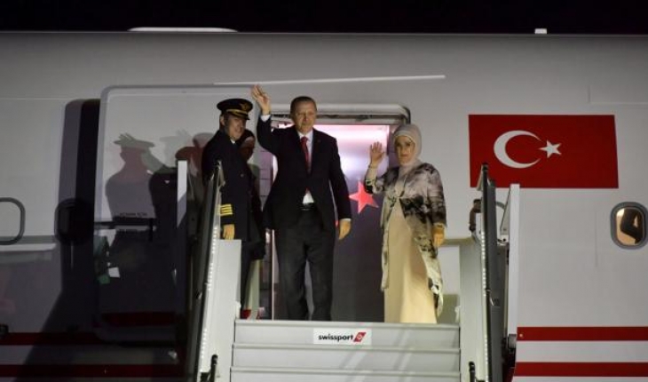 Cumhurbaşkanı Erdoğan, Özbekistan'daki temaslarının ardından yurda döndü