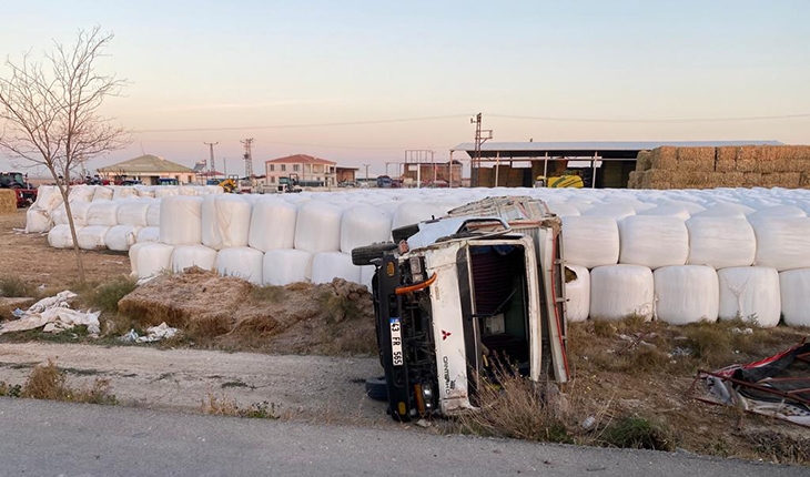 Aksaray-Konya yolunda kaza: 1 ölü, kaza anı güvenlik kamerasında
