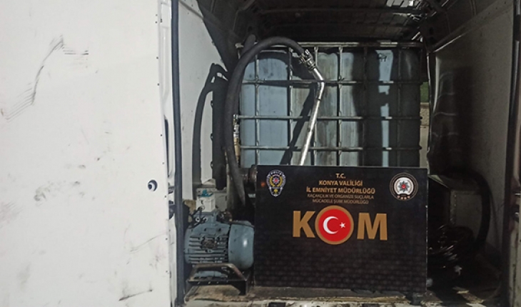 Konya’da 3 bin 265 litre kaçak akaryakıt ele geçirildi