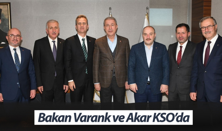 Bakan Akar ve Varank'tan KSO Başkanı Büyükeğen'e ziyaret
