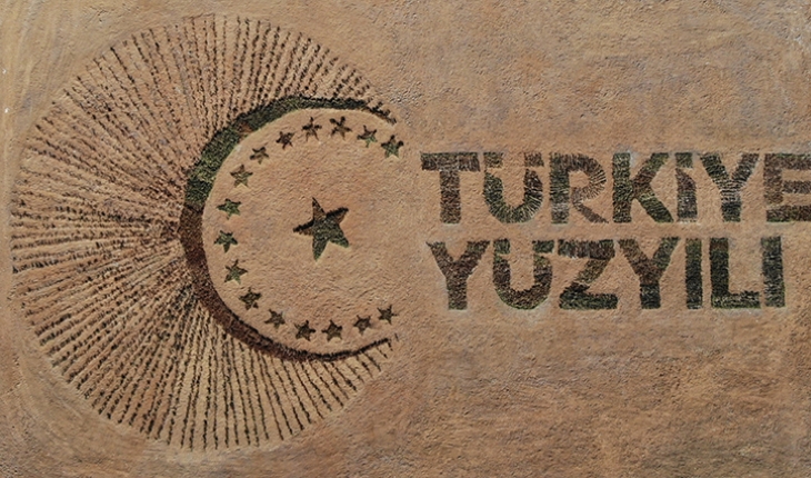 Binlerce fidanla “Türkiye Yüzyılı“ logosu oluşturuldu