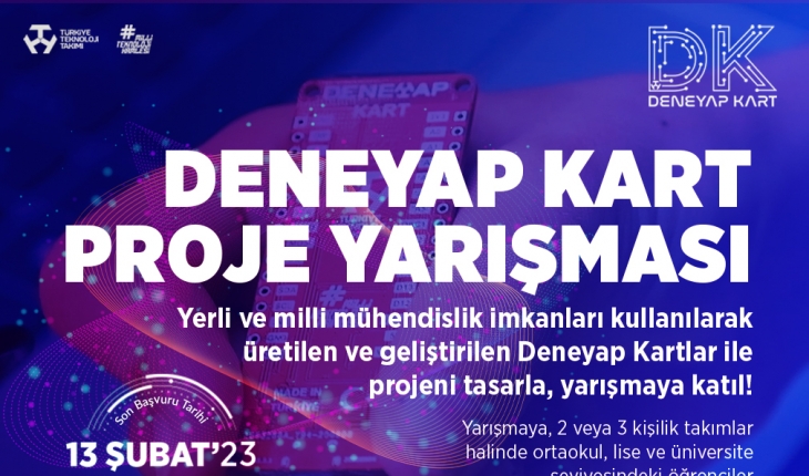Deneyap Kart Proje Yarışması için başvurular başladı