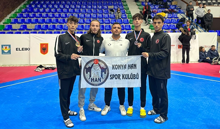 Konya Han Spor'dan Balkan şampiyonasında iki madalya