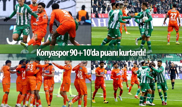 Konyaspor 90+10’da puanı kurtardı!