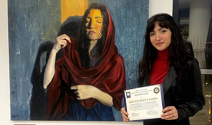 NEÜ Öğrencisi Koru’nun Eseri Resim Yarışmasında 1’inci seçildi 