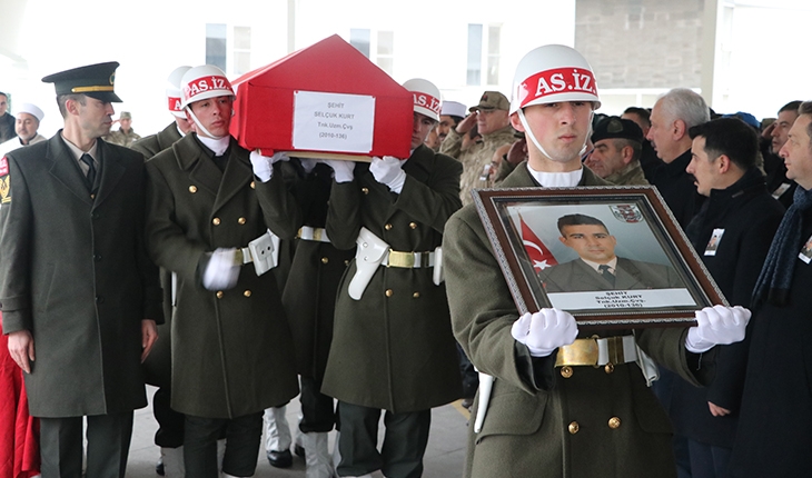 Şehit Uzman Çavuş Selçuk Kurt'un cenazesi memleketi Mersin'e gönderildi