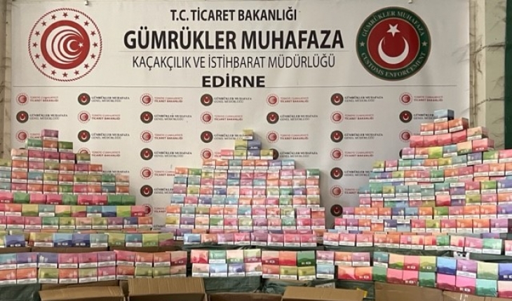 Kapıkule Gümrük Kapısı'nda binlerce elektronik sigara ele geçirildi