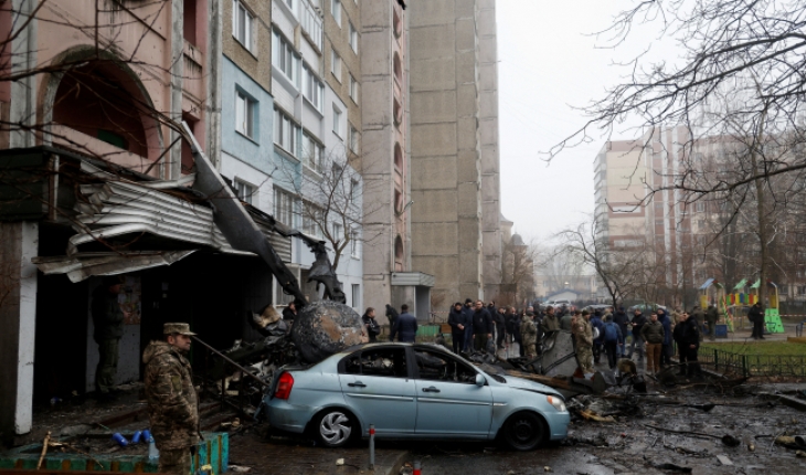 Ukrayna'da helikopter kazası: İçişleri Bakanı öldü